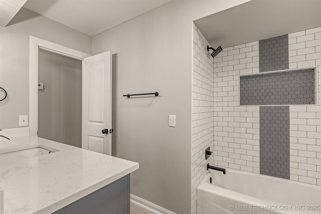 9421 S 69th E Ave, Tulsa, OK 74133 - bathroom featuring vanity and bathing tub / shower combination