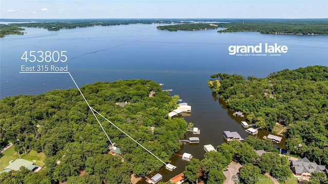 453805 E 315th Rd, Afton, OK 74331 - drone / aerial view of a nearby body of water