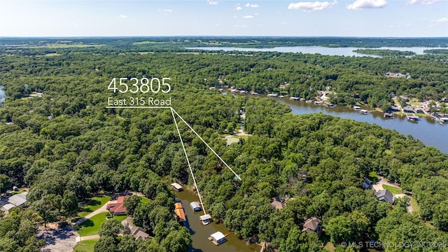 453805 E 315th Rd, Afton, OK 74331 - aerial view of a large body of water
