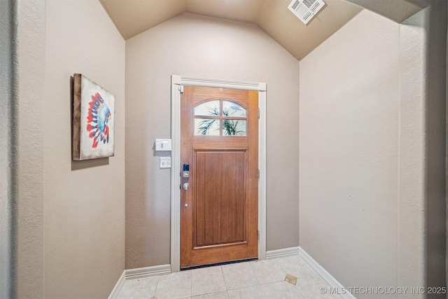 13037 N 124th E Pl, Collinsville, OK 74021 - entrance foyer featuring light tile patterned flooring and vaulted ceiling