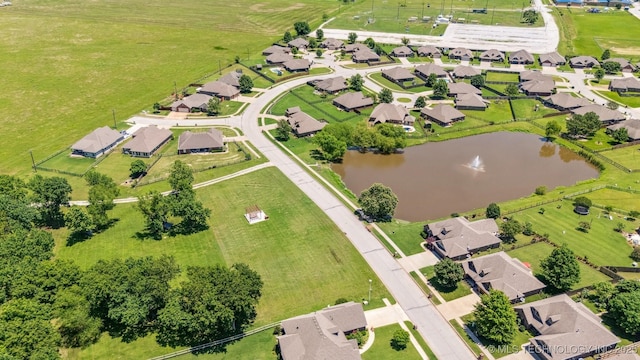 13037 N 124th E Pl, Collinsville, OK 74021 - aerial view of residential area featuring a large body of water