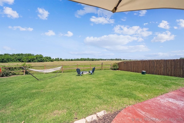 13037 N 124th E Pl, Collinsville, OK 74021 - view of yard with a view of countryside