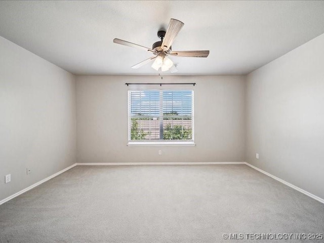 408 W Fairway Ct, Broken Arrow, OK 74011 - carpeted empty room featuring a ceiling fan and baseboards