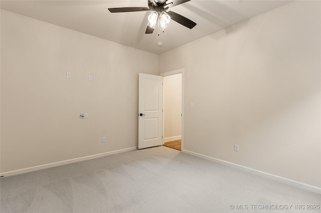 5913 E 127th St S, Tulsa, OK 74008 - empty room with ceiling fan and light carpet