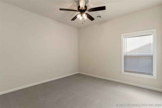 5913 E 127th St S, Tulsa, OK 74008 - unfurnished room with a ceiling fan and light colored carpet