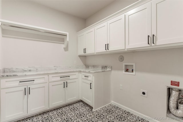 5913 E 127th St S, Tulsa, OK 74008 - washroom featuring cabinet space, hookup for an electric dryer, and hookup for a washing machine