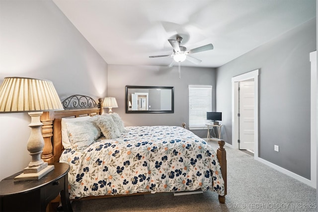 27920 160th St, Coweta, OK 74429 - bedroom featuring carpet flooring and a ceiling fan
