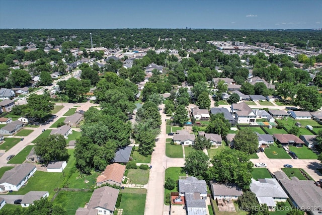217 E 38th Pl, Tulsa, OK 74105 - aerial view of property and surrounding area featuring nearby suburban area