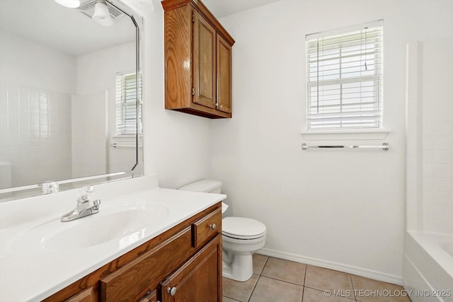 1005 E Fargo St, Broken Arrow, OK 74012 - full bathroom with vanity and tile patterned floors