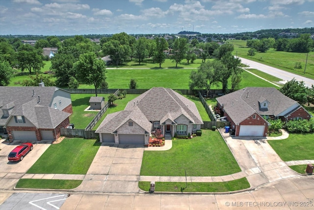 1005 E Fargo St, Broken Arrow, OK 74012 - view from above of property with a tree filled landscape