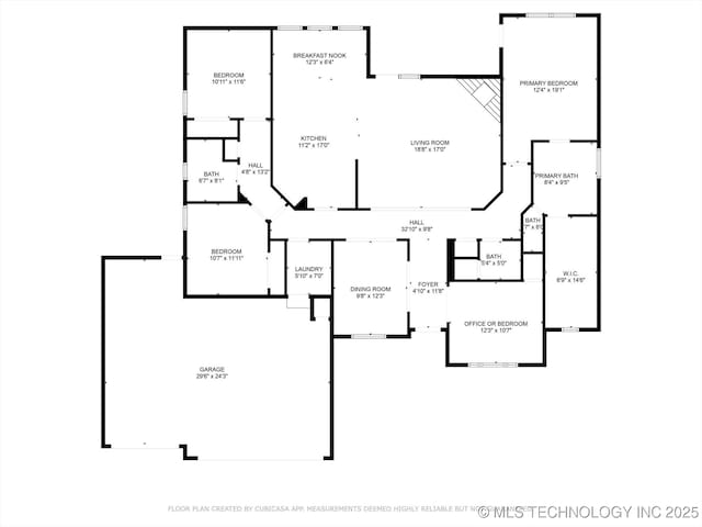 1005 E Fargo St, Broken Arrow, OK 74012 - view of floor plan / room layout