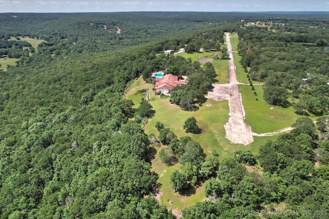 17331 S 174th Ave E, Bixby, OK 74008 - aerial overview of property's location featuring a heavily wooded area