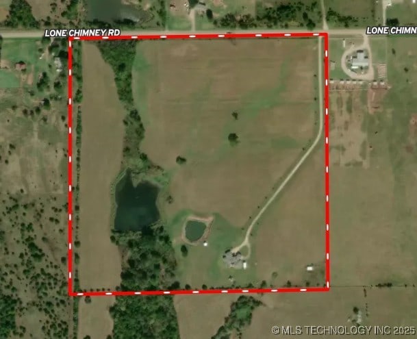 353800 E 5400th Rd, Maramec Twp, OK 74045 - map / location featuring property boundaries highlighted