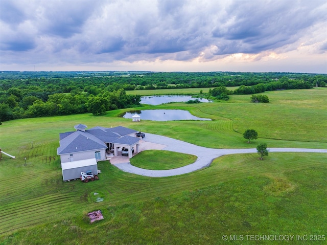 353800 E 5400th Rd, Maramec Twp, OK 74045 - aerial view of property and surrounding area with a nearby body of water