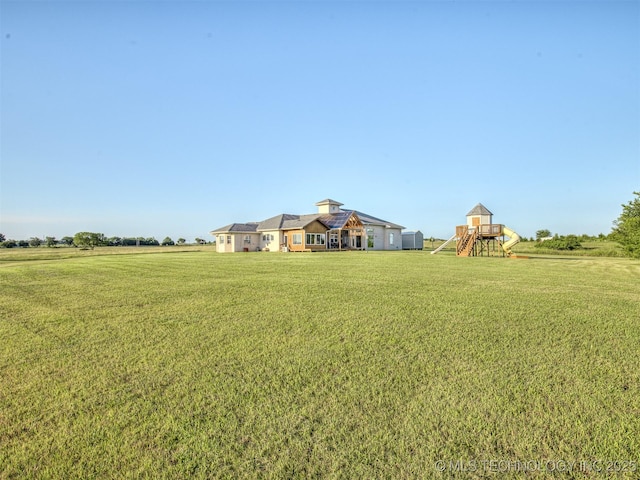 353800 E 5400th Rd, Maramec Twp, OK 74045 - view of green lawn with a playground
