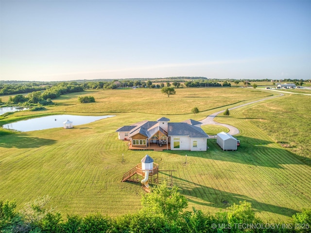 353800 E 5400th Rd, Maramec Twp, OK 74045 - view from above of property featuring a large body of water