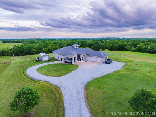 353800 E 5400th Rd, Maramec Twp, OK 74045 - aerial view of property and surrounding area