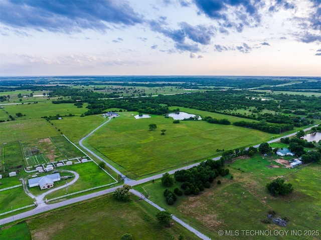 353800 E 5400th Rd, Maramec Twp, OK 74045 - view of property location with a large body of water and rural landscape