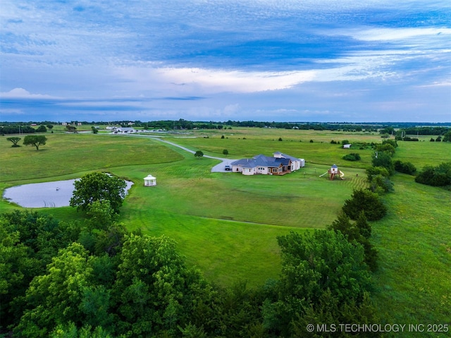 353800 E 5400th Rd, Maramec Twp, OK 74045 - aerial view of sparsely populated area featuring a nearby body of water