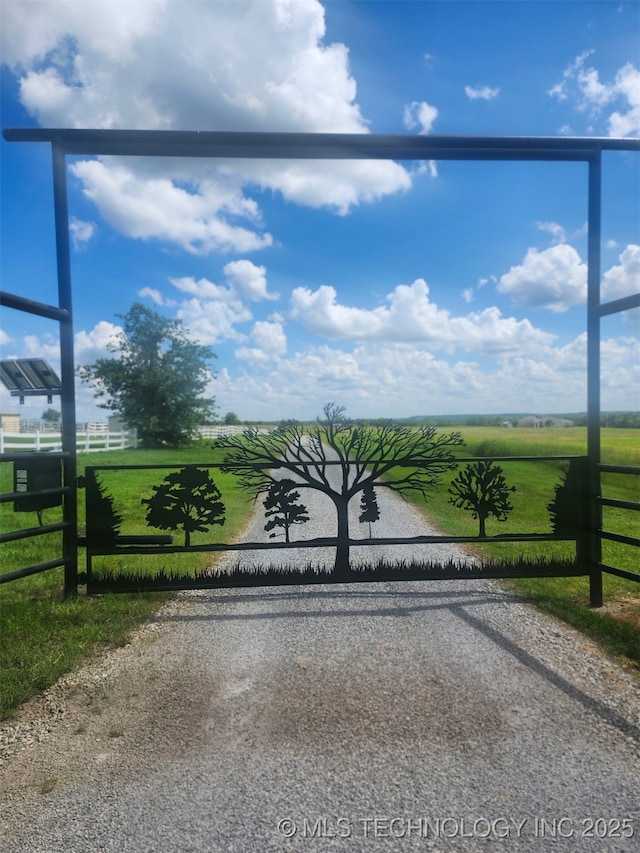 353800 E 5400th Rd, Maramec Twp, OK 74045 - view of gate