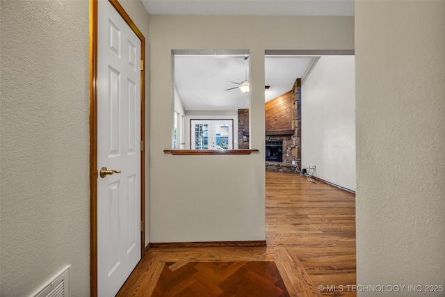 2847 W 115th Pl S, Jenks, OK 74037 - corridor with a textured wall
