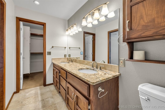 2847 W 115th Pl S, Jenks, OK 74037 - full bath featuring double vanity and toilet