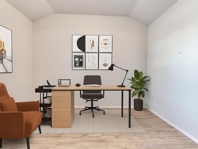 7809 S Redbud Ave, Broken Arrow, OK 74011 - office space featuring lofted ceiling and wood finished floors