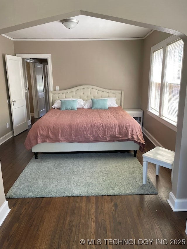 3156 S Madison Ave, Tulsa, OK 74105 - bedroom featuring crown molding and wood finished floors