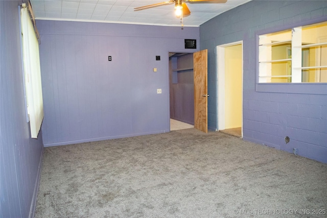 3812 E 28th St, Tulsa, OK 74114 - carpeted spare room with ceiling fan