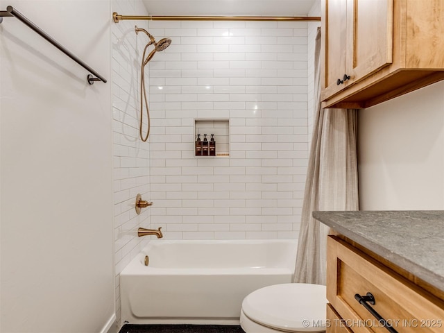 409340 E 1190th Rd, Eufaula, OK 74432 - full bathroom featuring shower / bath combination with curtain and vanity
