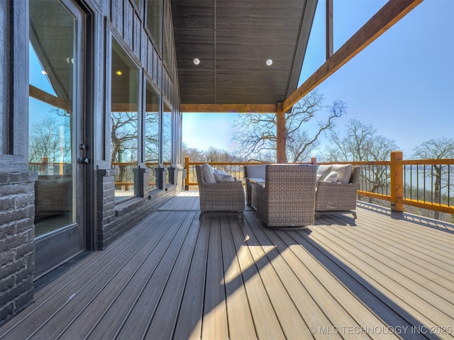 409340 E 1190th Rd, Eufaula, OK 74432 - view of wooden terrace