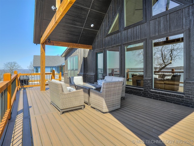 409340 E 1190th Rd, Eufaula, OK 74432 - view of deck