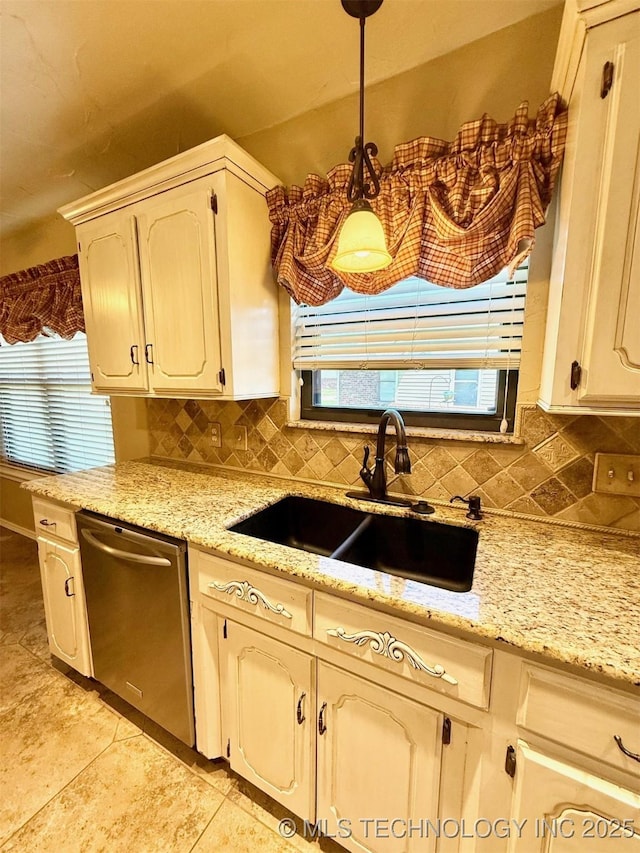 9613 N 107th E Ave, Owasso, OK 74055 - kitchen with dishwasher, decorative backsplash, decorative light fixtures, and healthy amount of natural light