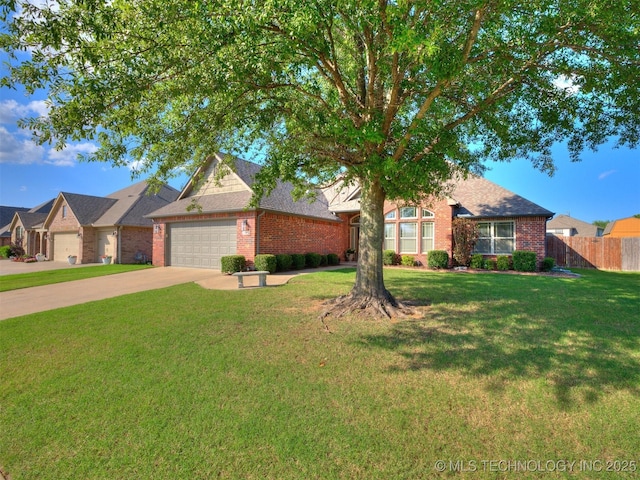 2603 S 16th Pl, Broken Arrow, OK 74012 - view of front facade featuring brick siding, concrete driveway, a shingled roof, and a garage