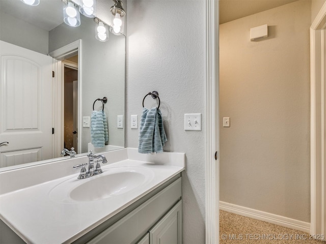 2603 S 16th Pl, Broken Arrow, OK 74012 - bathroom with vanity and baseboards