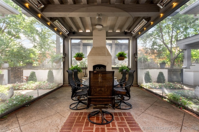 2524 E 66th Pl, Tulsa, OK 74136 - sunroom / solarium featuring outdoor dining space and healthy amount of natural light