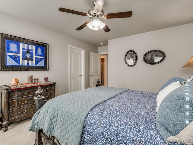 5509 E 121st Pl S, Tulsa, OK 74008 - bedroom featuring carpet and a ceiling fan