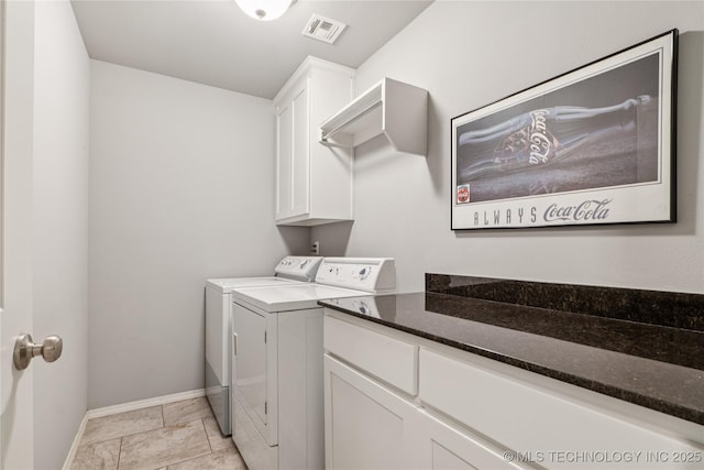 6904 S Chestnut Ave, Broken Arrow, OK 74011 - laundry room featuring washing machine and clothes dryer and cabinet space