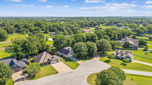 8035 Tims Ln, Claremore, OK 74019 - aerial view of residential area with a forest
