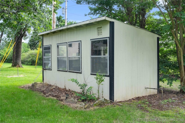 70155 S 336th Ct, Wagoner, OK 74467 - view of home's exterior with a yard and an outdoor structure