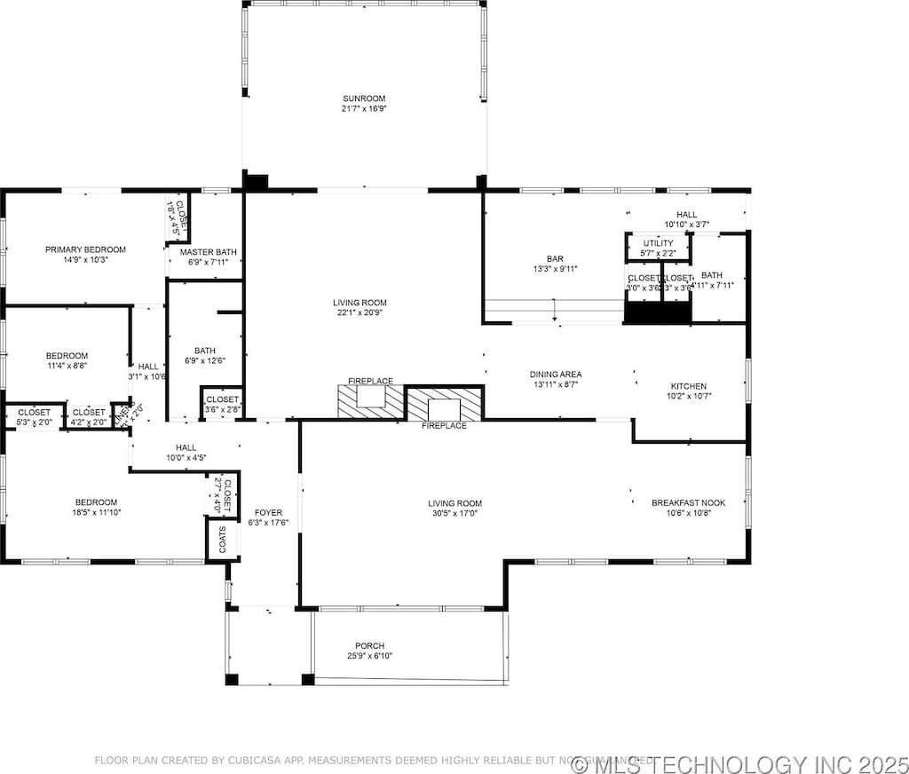 15200 N 113th E Ave, Collinsville, OK 74021 - view of property floor plan