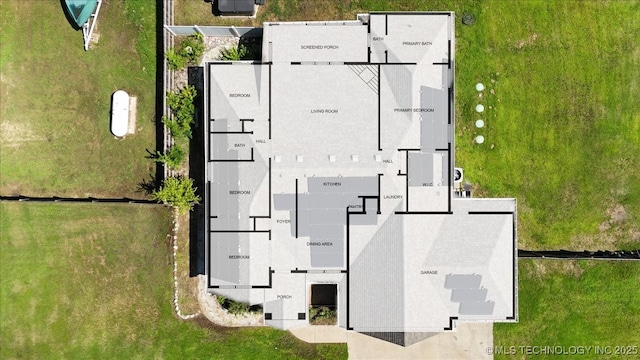 23609 E 135th St, Coweta, OK 74429 - bird's eye view