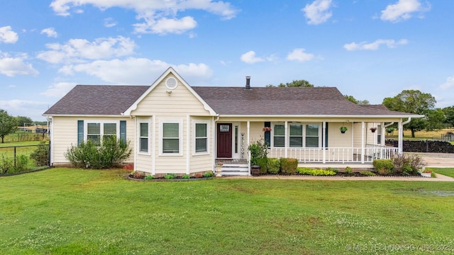12929 N Sheridan Rd, Collinsville, OK 74021 - view of front of property featuring a porch and a shingled roof