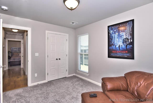 10423 S 233rd E Pl, Broken Arrow, OK 74014 - living area featuring baseboards and carpet