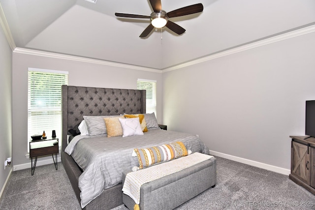 10423 S 233rd E Pl, Broken Arrow, OK 74014 - carpeted bedroom with crown molding and ceiling fan