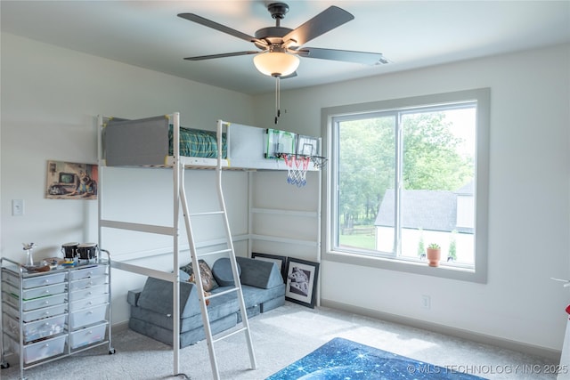 13661 S 23rd St, Bixby, OK 74008 - bedroom featuring carpet, ceiling fan, and an office area