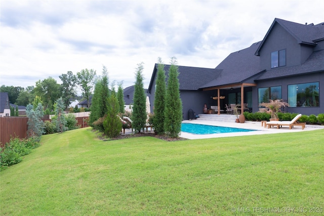13661 S 23rd St, Bixby, OK 74008 - view of yard featuring a patio area and an outdoor pool