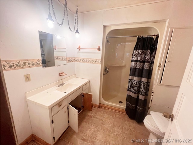 149 S 7th St, Porter, OK 74454 - bathroom featuring vanity and a shower with curtain