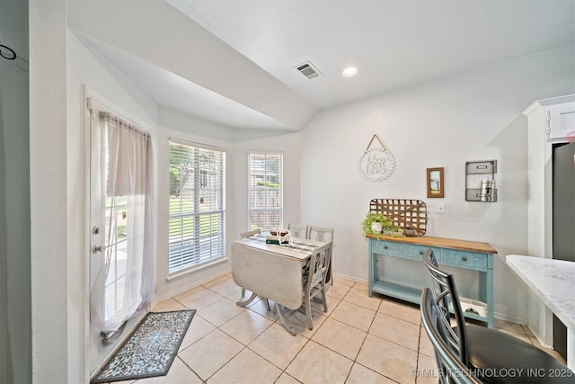 304 S 63rd St, Broken Arrow, OK 74014 - dining space featuring light tile patterned flooring and recessed lighting