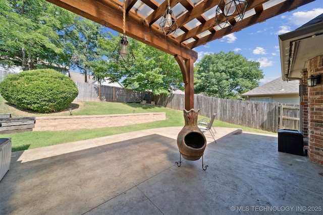304 S 63rd St, Broken Arrow, OK 74014 - fenced backyard with a patio and a pergola